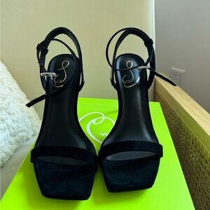 New Ophelia black suede sam Edelman heels